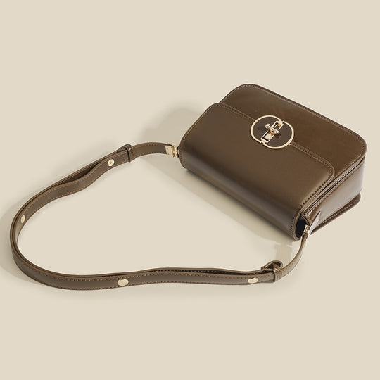 Damen Crossbody-Tasche mit elegantem Drehverschluss und feinem Kunstleder Nord Taschen