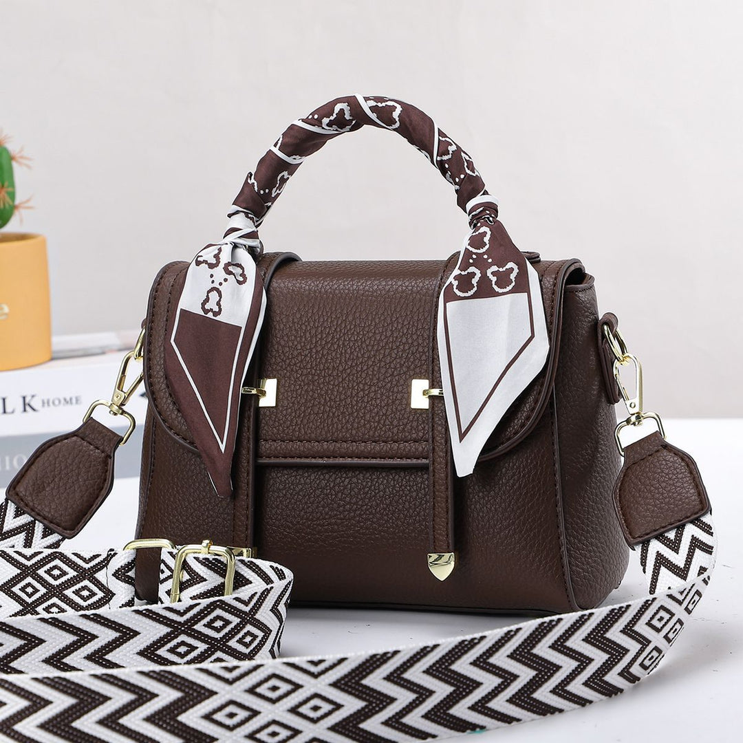 Damen Handtasche mit modischem Schal-Akzent Nord Taschen