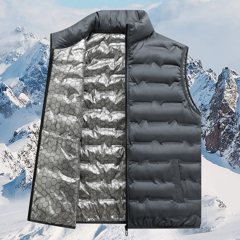 Herren Thermo-Steppweste mit reflektierendem Innenfutter und Stehkragen Nord Taschen