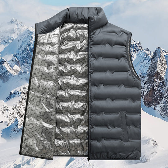 Herren Thermo-Steppweste mit reflektierendem Innenfutter und Stehkragen Nord Taschen