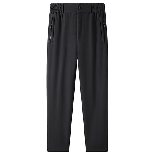 Herren Gefütterte Lounge-Hose mit Teddy-Innenfutter, elastischem Bund und Reißverschlusstaschen Nord Taschen