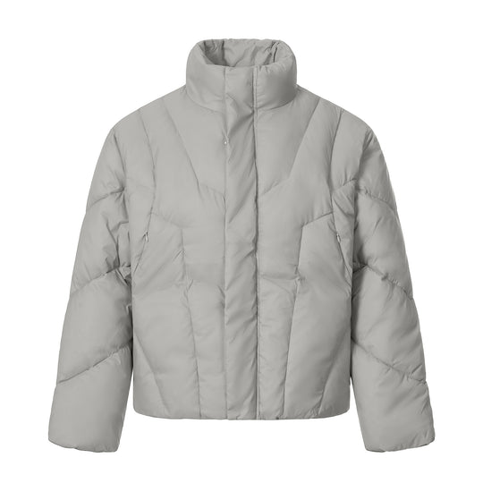 Unisex Kurze gesteppte Isolationsjacke mit wärmendem Funnelkragen Nord Taschen