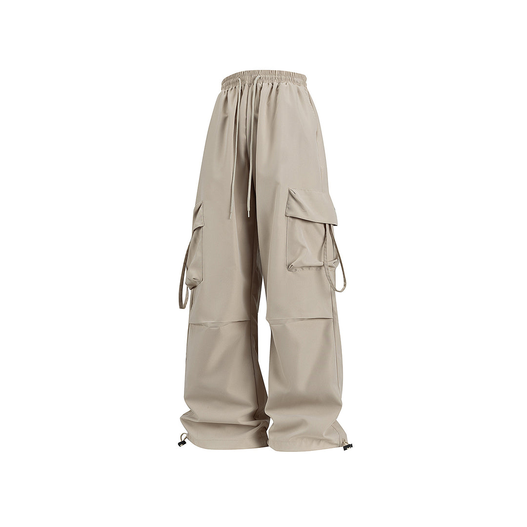 Unisex Weite Cargo‑Hose im Baggy‑Cut mit Tunnelzugbund, Mehrfachklappen und verstellbaren Beinabschlüssen Nord Taschen