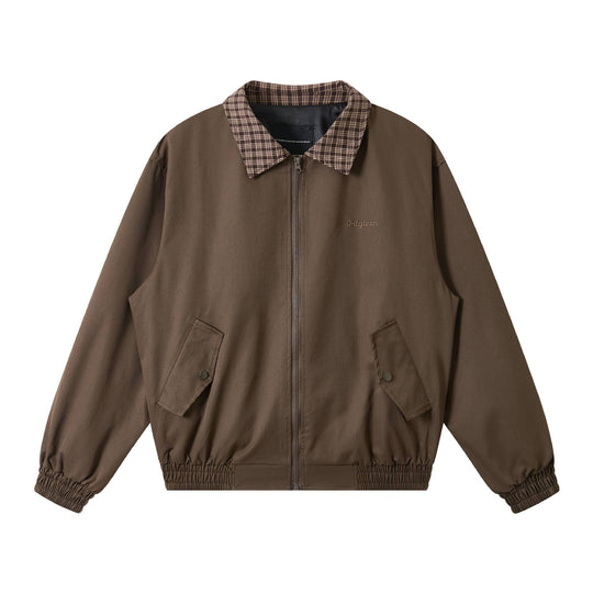 Herren Oversize‑Blousonjacke mit Karokragen und aufgesetzten Pattentaschen Nord Taschen