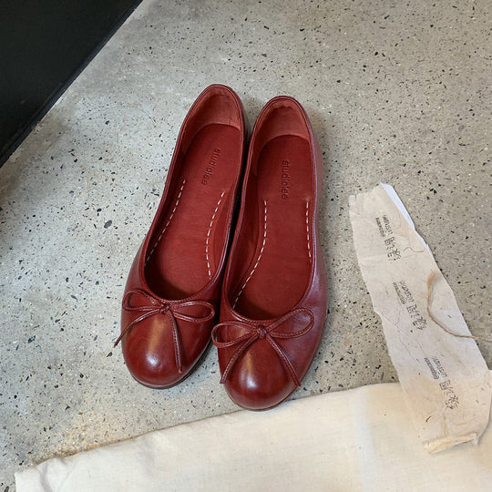 Damen Ballerinas mit zartem Schleifen-Detail und komfortablem Fußbett - Arvani
