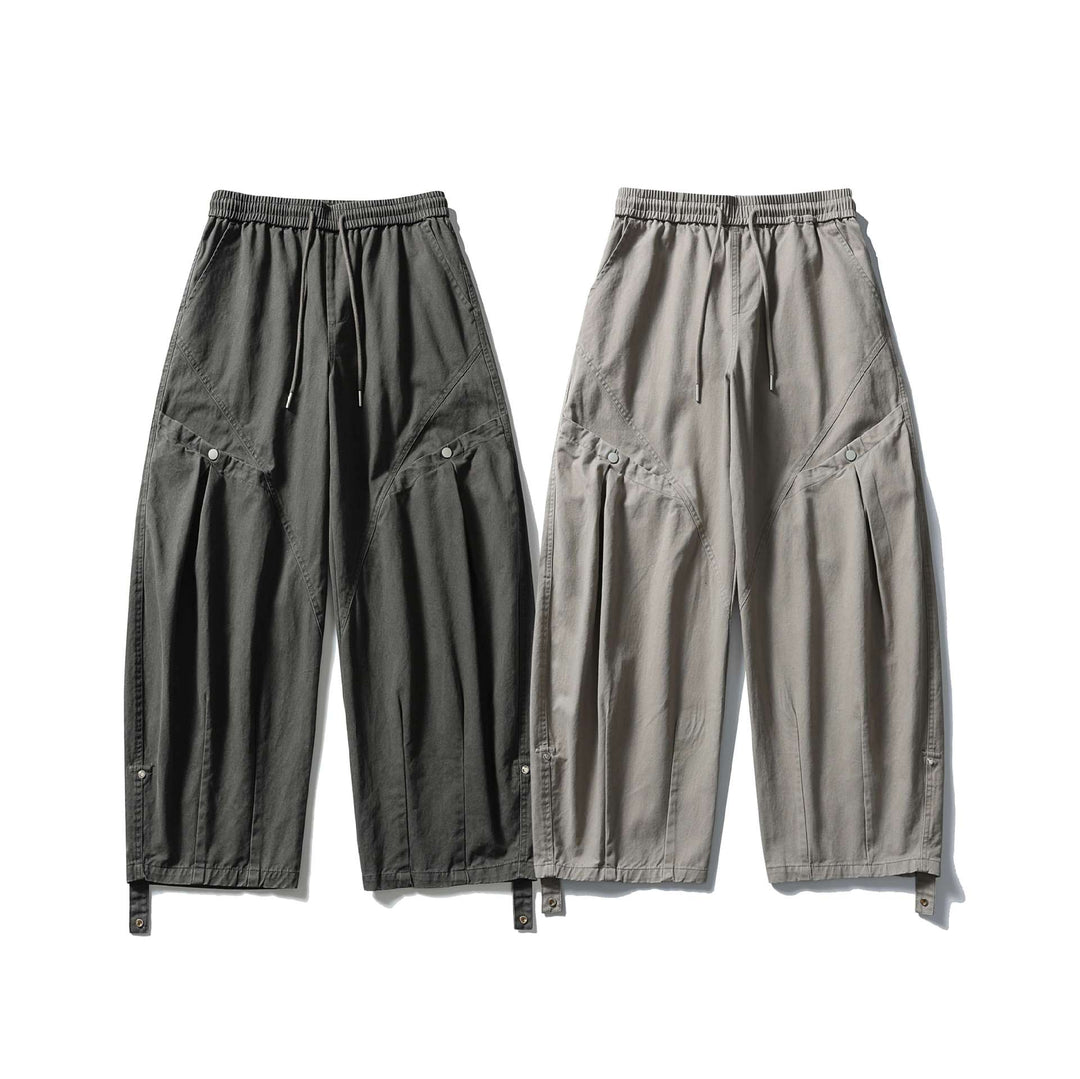 Damen Weite Cargo‑Hose mit elastischem Tunnelzugbund, aufgesetzten Pattentaschen und verstellbaren Beinriemen Nord Taschen