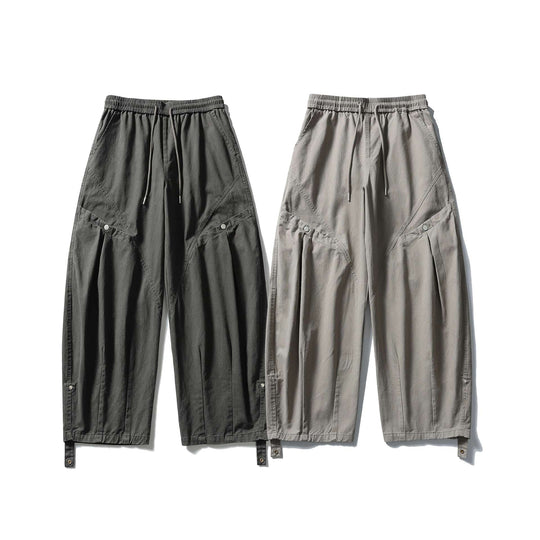 Damen Weite Cargo‑Hose mit elastischem Tunnelzugbund, aufgesetzten Pattentaschen und verstellbaren Beinriemen Nord Taschen