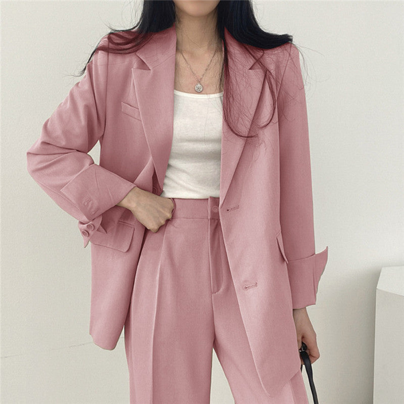 Damen Oversized Blazer mit zwei Knöpfen Nord Taschen
