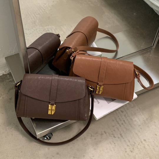 Damen Umhängetasche mit elegantem Klappverschluss und abnehmbarem Schulterriemen Nord Taschen