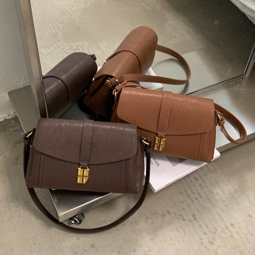 Damen Umhängetasche mit elegantem Klappverschluss und abnehmbarem Schulterriemen Nord Taschen