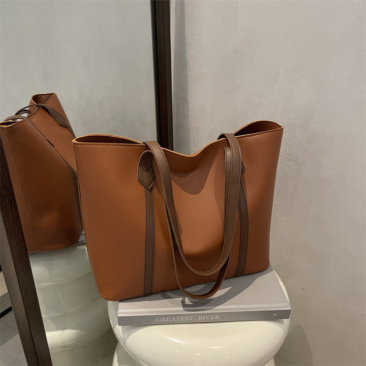 Damen elegante Shopper-Tasche mit strukturierten Falten und praktischem Innenraum Nord Taschen