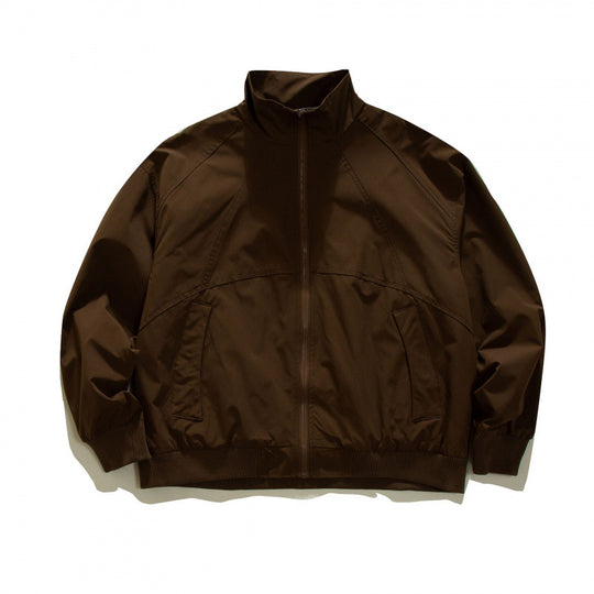 Herren Leichte Boxy-Trainingsjacke mit Stehkragen, Raglanärmeln und geripptem Saum Nord Taschen