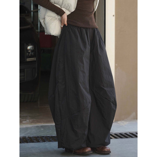 Damen Weit ausgestellter Maxi‑Rock mit elastischem Bund und Eingrifftaschen Nord Taschen