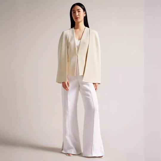 Damen kimonoinspirierter Cape‑Blazer im fließenden Tailoring‑Look Nord Taschen
