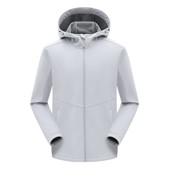 Herren technische Softshelljacke mit fleecegefütterter Kapuze und elastischem Stretchschnitt Nord Taschen