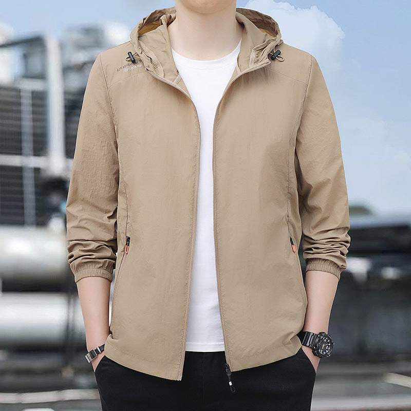 Herren Leichte Windjacke Nord Taschen