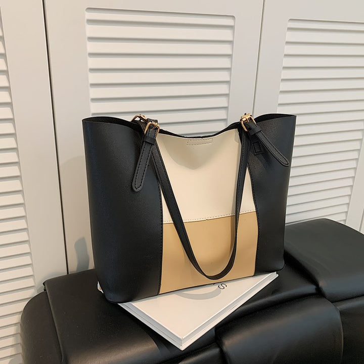 Damen geräumige Tote-Bag mit eleganten Farbblockdetails Nord Taschen