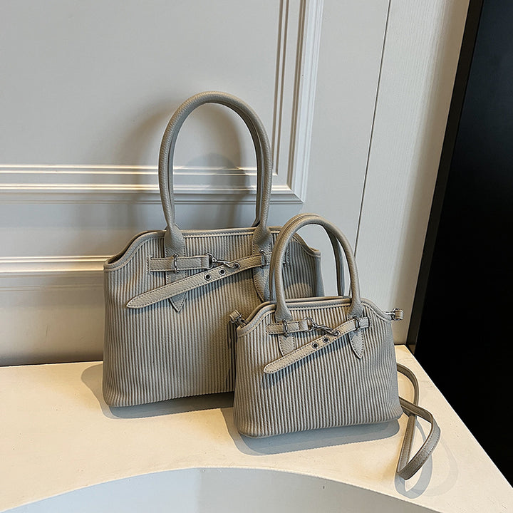Damen praktische Handtaschen im modernen Ripp-Design Nord Taschen