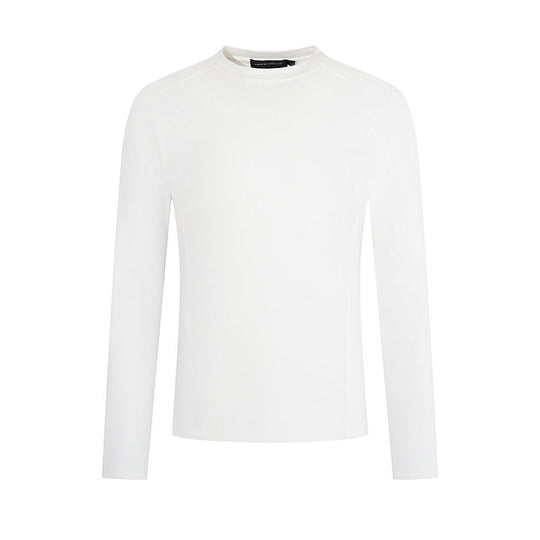 Herren Atmungsaktives Slim-Fit Feinstrick-Langarmshirt mit Rundhals Nord Taschen