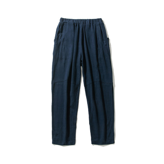 Herren Weiche Leinenmix-Loungehose mit tiefem Schritt, elastischem Bund und taillierter Beinverjüngung Nord Taschen