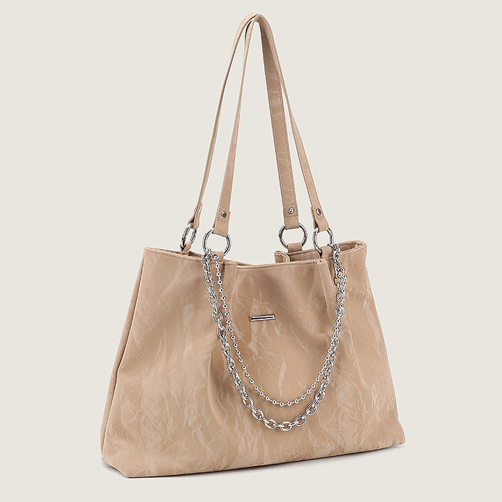 Damen Handtasche mit dekorativem Kettenakzent Nord Taschen