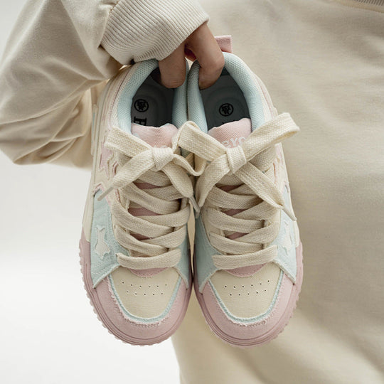 Damen Sneakers mit stilvollem Sternenmuster und bequemer Sohle Nord Taschen