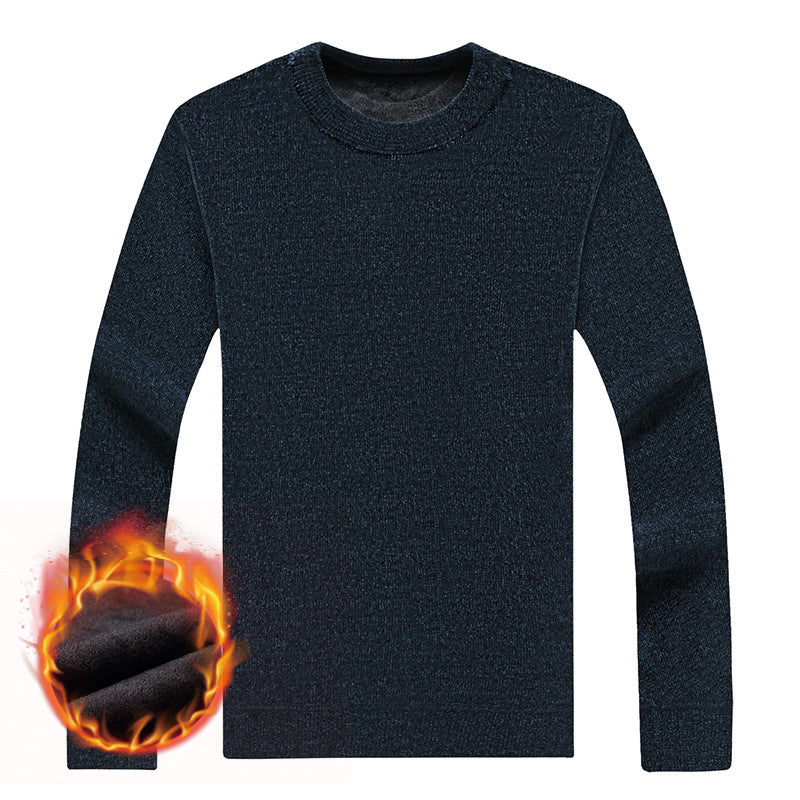 Herren Feinstrick-Thermopullover mit Thermo-Fleece-Innenfutter und schmaler Passform Nord Taschen