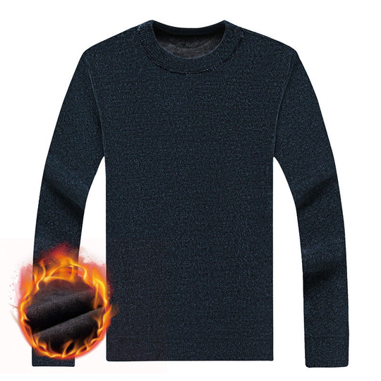 Herren Feinstrick-Thermopullover mit Thermo-Fleece-Innenfutter und schmaler Passform Nord Taschen