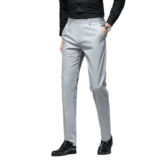 Herren Schmale Chino-Businesshose mit Bügelfalte und leichtem Stretch Nord Taschen