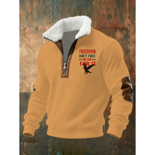 Herren Klassischer Kapuzenpullover mit Fleece-Detail Nord Taschen