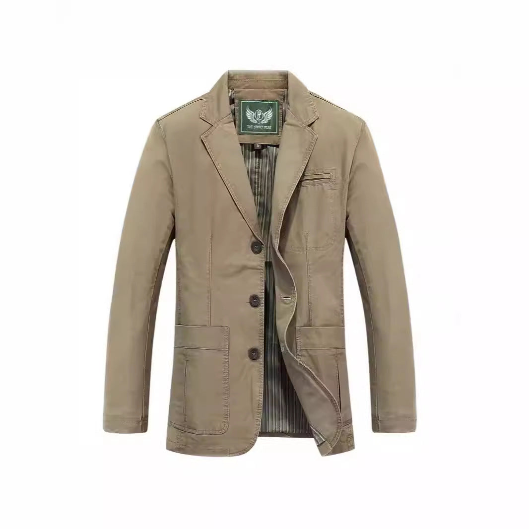 Herren Sakko im Casual-Stil mit Drei-Knopf-Front und aufgesetzten Taschen Nord Taschen