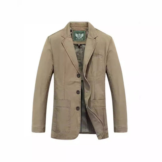 Herren Sakko im Casual-Stil mit Drei-Knopf-Front und aufgesetzten Taschen Nord Taschen