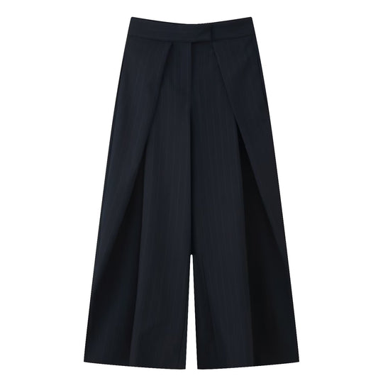 Damen Culotte-Hose mit weitem Bein, hoher Taille und ausgestellter Silhouette Nord Taschen