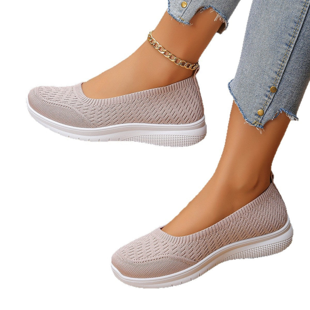 Damen Slip-On Freizeitschuhe mit atmungsaktivem Obermaterial