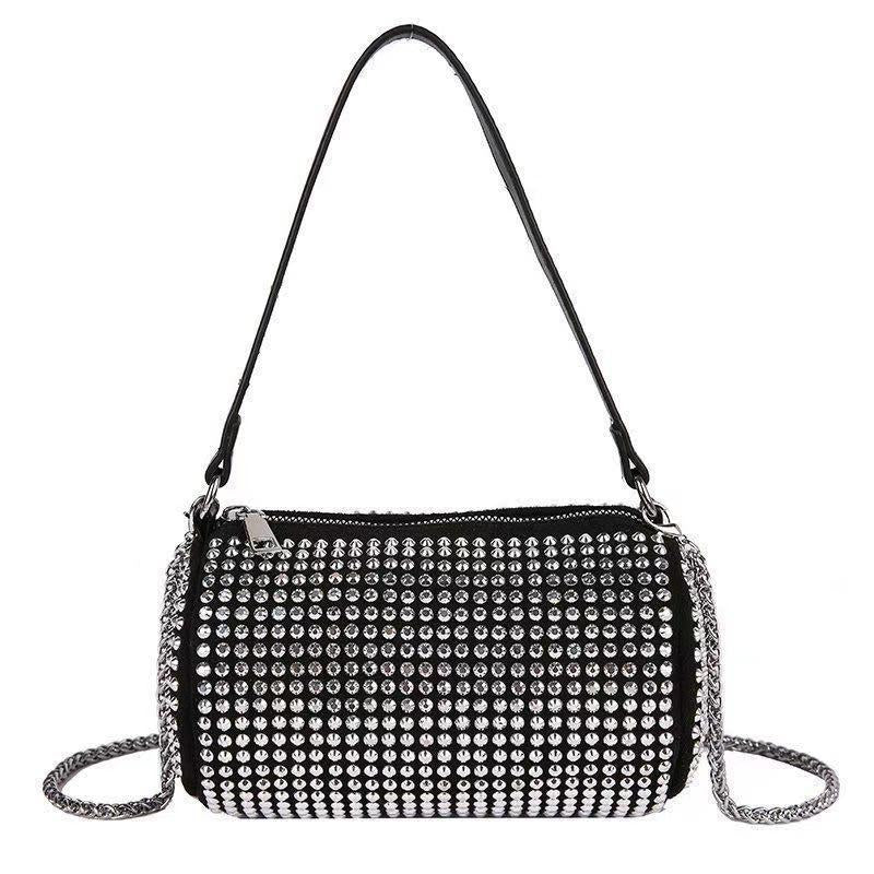 Damen elegante Umhängetasche mit Strassverzierungen Nord Taschen