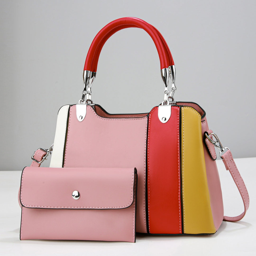 Damen modische Handtasche mit strukturiertem Design und abnehmbarer Clutch Nord Taschen