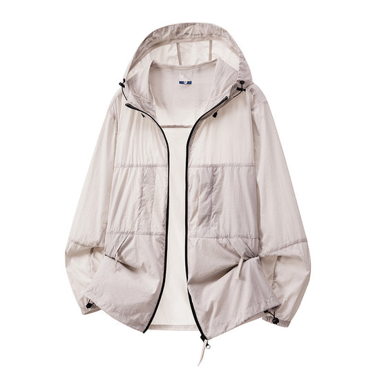 Herren Leichte Outdoor-Windjacke mit Kapuze Nord Taschen