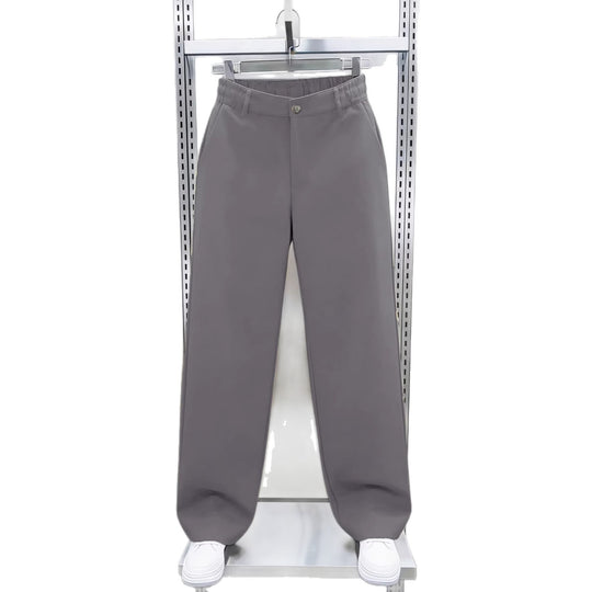 Herren Weite High‑Waist Chinohose mit elastischem Rückbund geradem Bein & Seitentaschen Nord Taschen