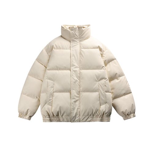 Damen Gefütterte Oversize-Steppjacke mit hohem Stehkragen Nord Taschen