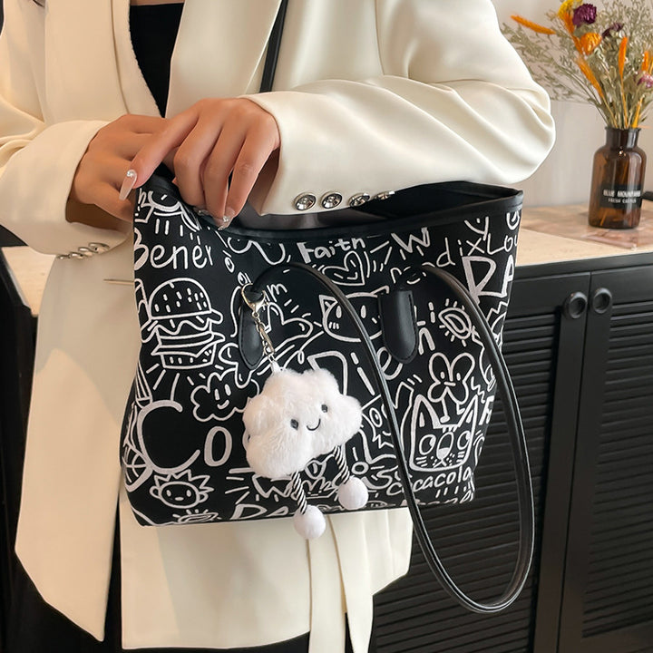 Damen Einkaufstasche mit kreativem Grafikdesign Nord Taschen