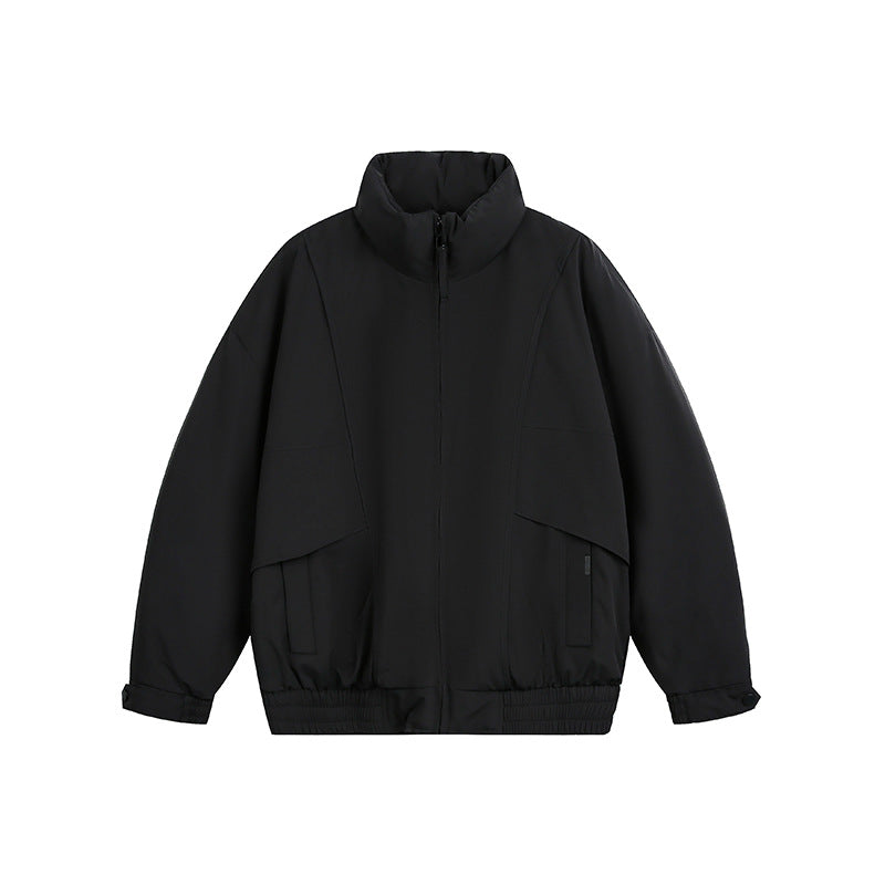 Herren Leichte Winddichte Urban-Utility Bomberjacke mit Stehkragen und elastischem Saum Nord Taschen