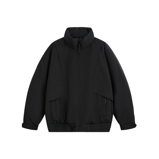 Herren Leichte Winddichte Urban-Utility Bomberjacke mit Stehkragen und elastischem Saum Nord Taschen