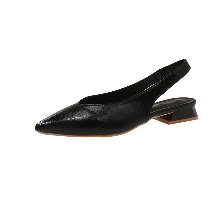 Damen Slingback-Pumps mit elegantem spitzen Design und modischem Blockabsatz