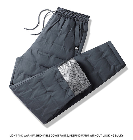 Herren Gepolsterte Thermohose mit Steppung, elastischem Bund und Reißverschlusstaschen Nord Taschen