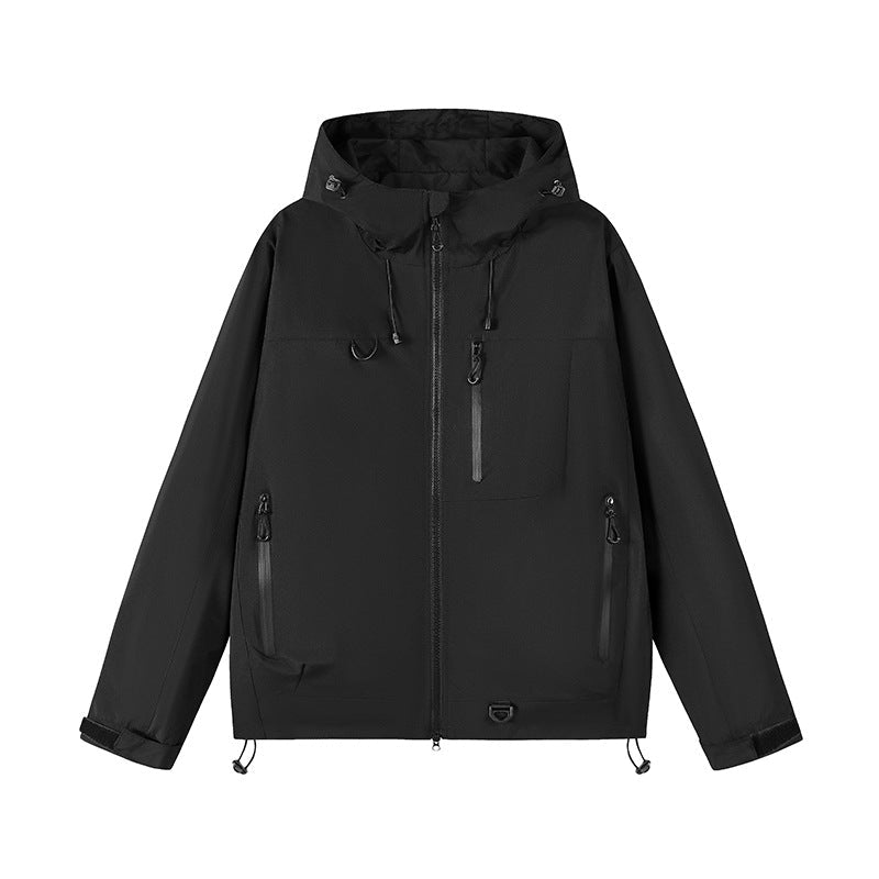 Damen technische Outdoor-Jacke mit Material und verstellbarem Kapuzensystem Avellé