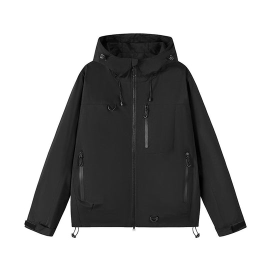 Damen technische Outdoor-Jacke mit Material und verstellbarem Kapuzensystem Avellé