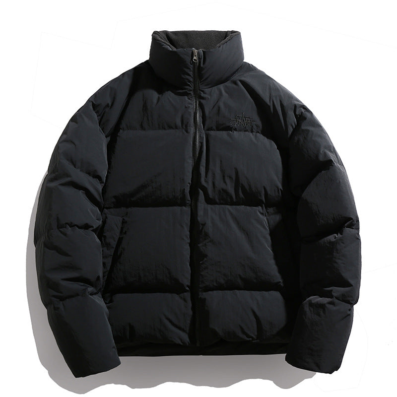 Damen Kurz geschnittene Daunenoptik‑Steppjacke mit hohem Stehkragen und Fleecefutter Nord Taschen