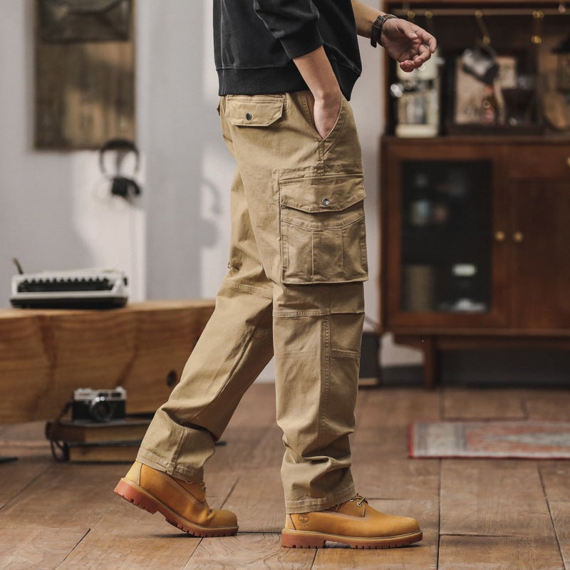 Herren Robuste Relaxed-Fit Cargohose mit verstärkten Knien und Mehrfach-Taschen Nord Taschen