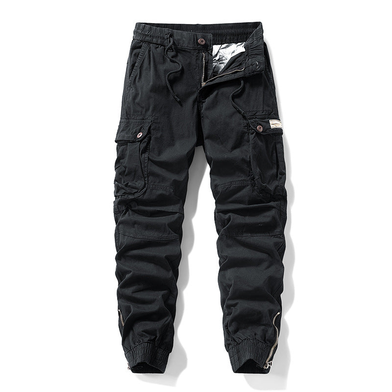 Herren Cargo-Jogginghose im Utility‑Stil mit elastischem Tunnelzugbund und verstärkten Kniepaneelen Nord Taschen