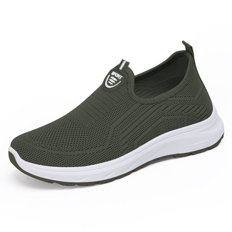 Damen Atmungsaktive Slip-On Freizeitschuhe mit dämpfender Sohle